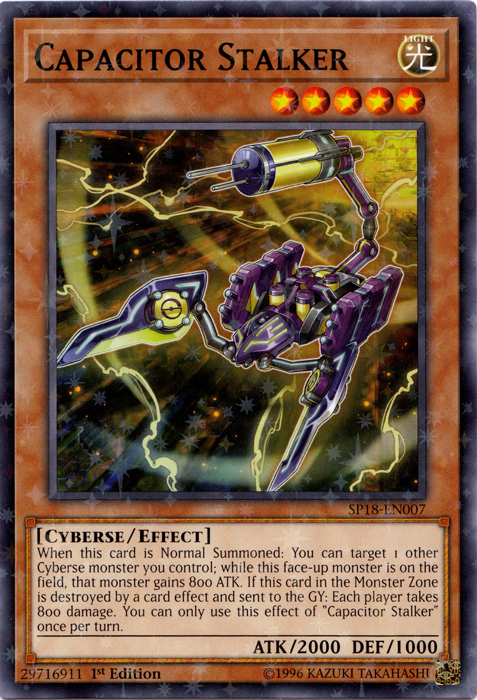 Capacitor Stalker [SP18-EN007] Starfoil Rare - Card Brawlers | Quebec | Canada | Yu-Gi-Oh!