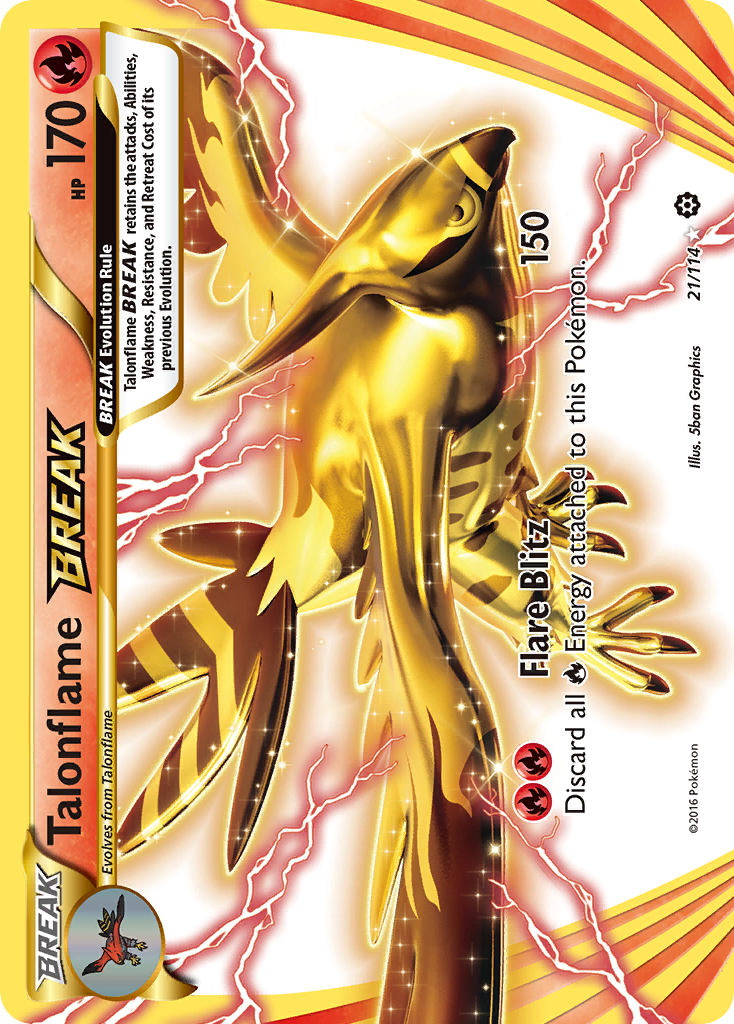 Talonflame BREAK (21/114) [XY: Steam Siege] - Card Brawlers | Quebec | Canada | Yu-Gi-Oh!