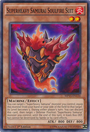 Superheavy Samurai Soulfire Suit [MP15-EN134] Common - Card Brawlers | Quebec | Canada | Yu-Gi-Oh!