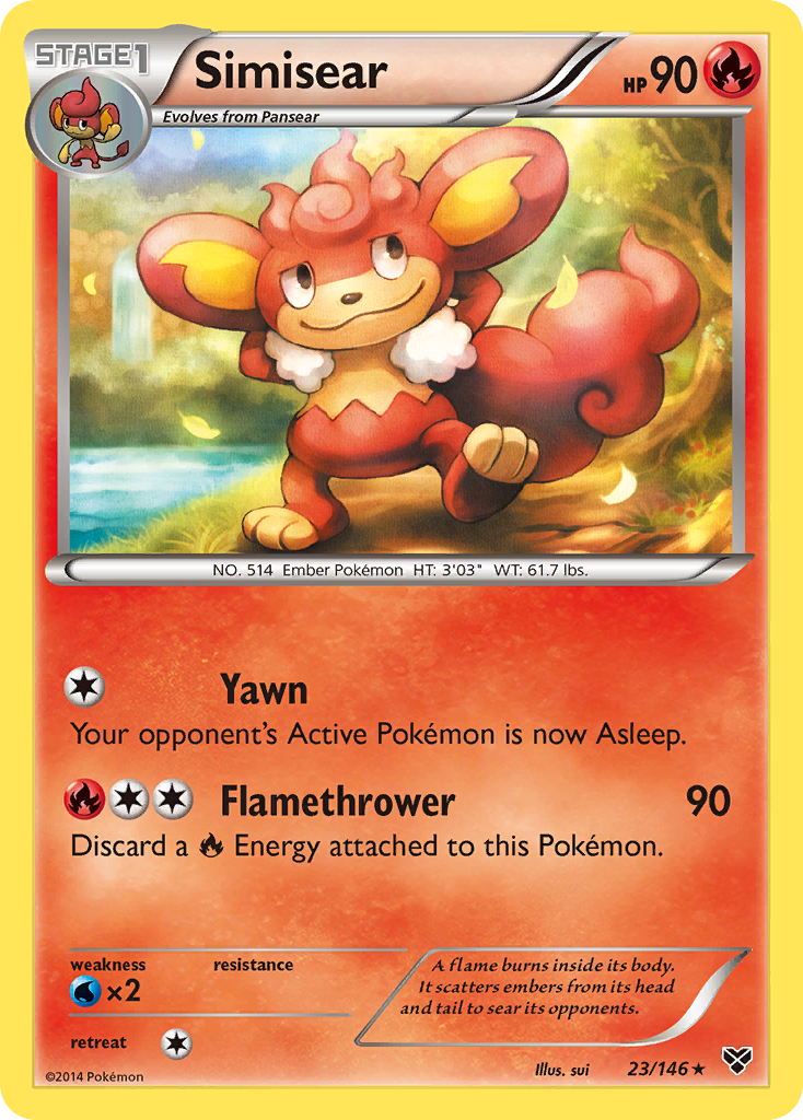 Simisear (23/146) [XY: Base Set] - Card Brawlers | Quebec | Canada | Yu-Gi-Oh!