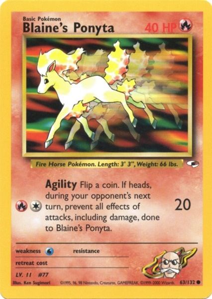Blaine's Ponyta (63/132) [Gym Heroes Unlimited] - Card Brawlers | Quebec | Canada | Yu-Gi-Oh!