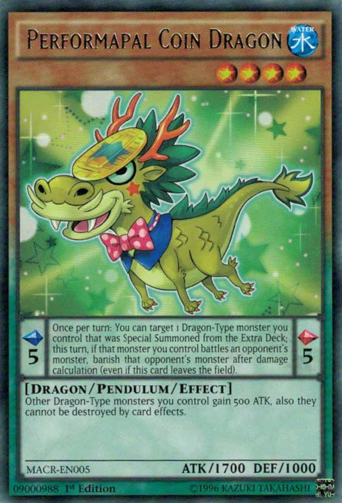 Performapal Coin Dragon [MACR-EN005] Rare - Yu-Gi-Oh! - Card Brawlers | Quebec | Canada |