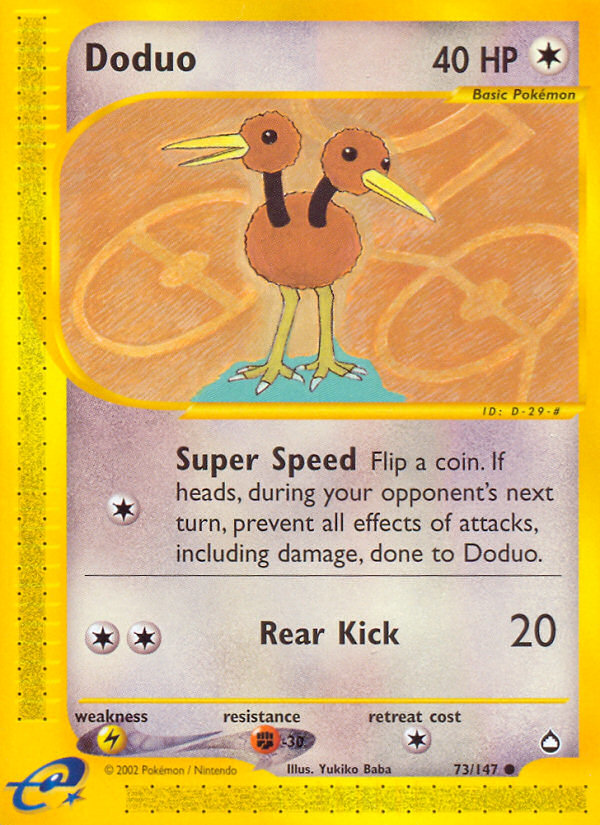 Doduo (73/147) [Aquapolis] - Card Brawlers | Quebec | Canada | Yu-Gi-Oh!