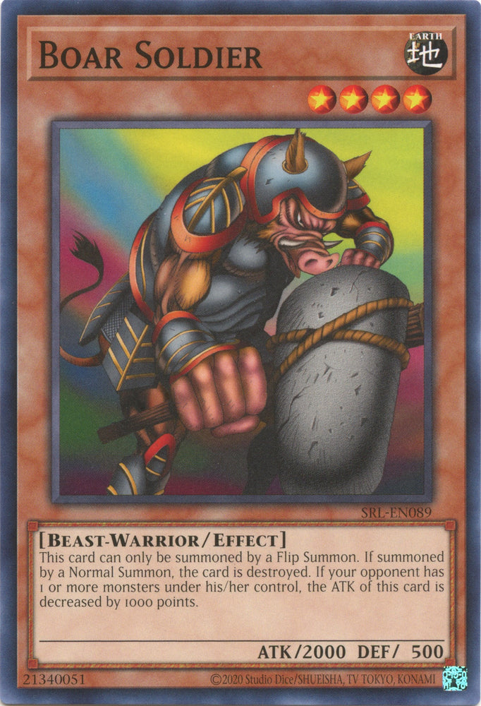 Boar Soldier (25th Anniversary) [SRL-EN089] Common - Card Brawlers | Quebec | Canada | Yu-Gi-Oh!