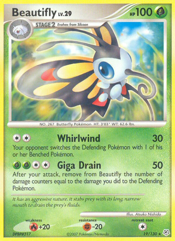 Beautifly (19/130) [Diamond & Pearl: Base Set] - Card Brawlers | Quebec | Canada | Yu-Gi-Oh!