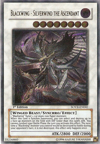 Blackwing - Silverwind the Ascendant [SOVR-EN041] Ultimate Rare - Card Brawlers | Quebec | Canada | Yu-Gi-Oh!