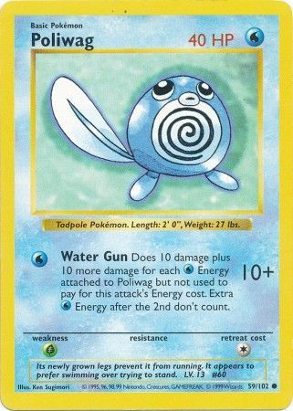 Poliwag (59/102) [Base Set Shadowless Unlimited] - Card Brawlers | Quebec | Canada | Yu-Gi-Oh!