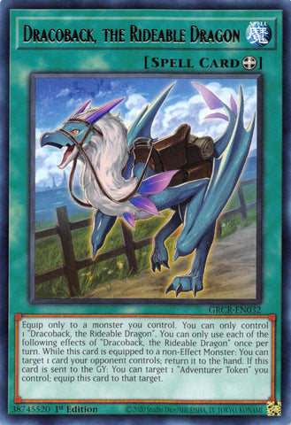 Dracoback, the Rideable Dragon [GRCR-EN032] Rare - Card Brawlers | Quebec | Canada | Yu-Gi-Oh!