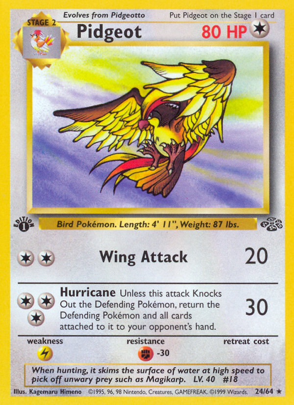 Pidgeot (24/64) [Jungle 1st Edition] - Card Brawlers | Quebec | Canada | Yu-Gi-Oh!