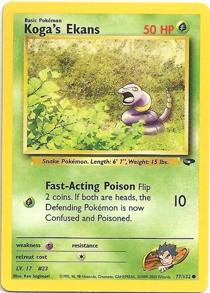 Koga's Ekans (77/132) [Gym Challenge Unlimited] - Card Brawlers | Quebec | Canada | Yu-Gi-Oh!