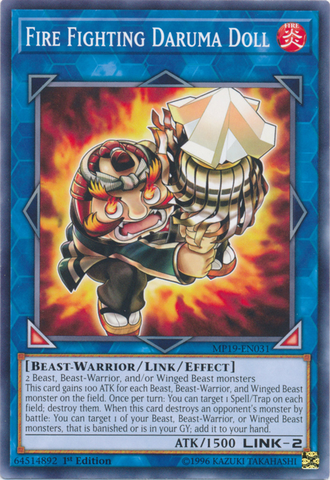 Fire Fighting Daruma Doll [MP19-EN031] Common - Card Brawlers | Quebec | Canada | Yu-Gi-Oh!