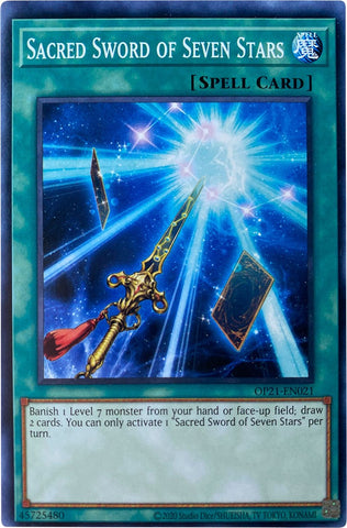 Sacred Sword of Seven Stars [OP21-EN021] Common - Card Brawlers | Quebec | Canada | Yu-Gi-Oh!