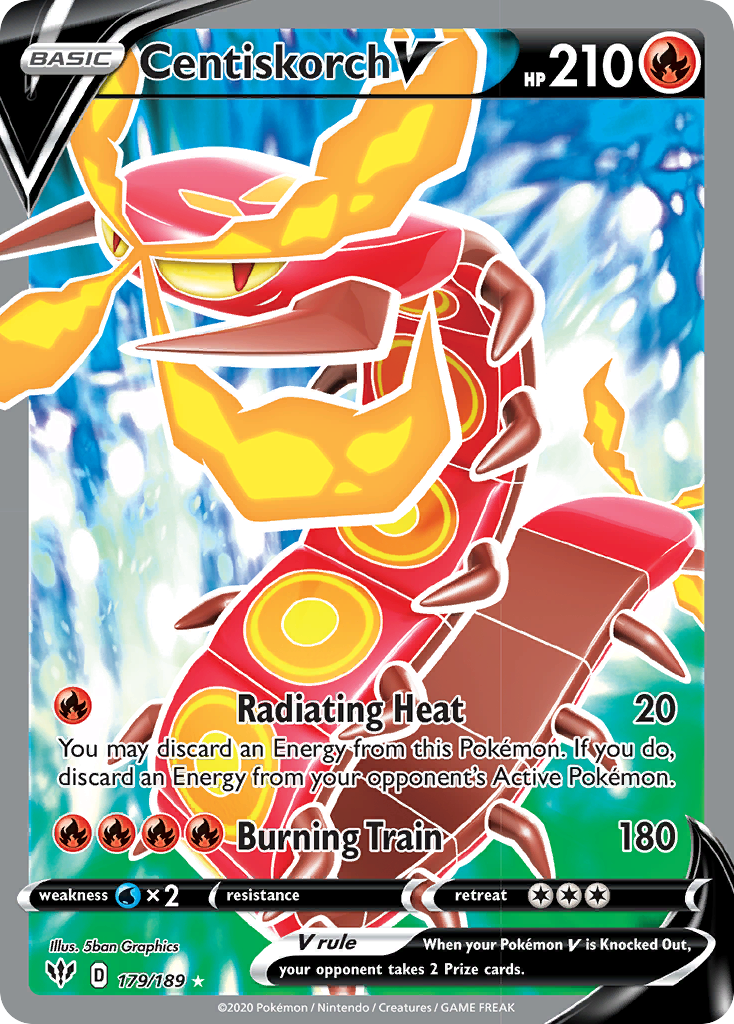 Centiskorch V (179/189) [Sword & Shield: Darkness Ablaze] - Card Brawlers | Quebec | Canada | Yu-Gi-Oh!