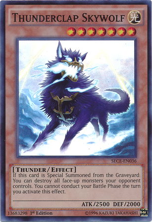 Thunderclap Skywolf [SECE-EN036] Super Rare - Yu-Gi-Oh! - Card Brawlers | Quebec | Canada |