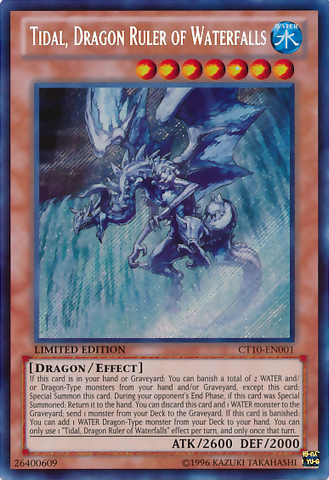 Tidal, Dragon Ruler of Waterfalls [CT10-EN001] Secret Rare - Yu-Gi-Oh! - Card Brawlers | Quebec | Canada |