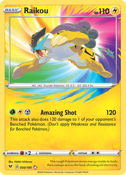 Raikou (050/185) [Sword & Shield: Vivid Voltage] - Card Brawlers | Quebec | Canada | Yu-Gi-Oh!