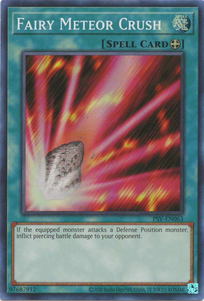 Fairy Meteor Crush (25th Anniversary) [PSV-EN063] Super Rare - Card Brawlers | Quebec | Canada | Yu-Gi-Oh!