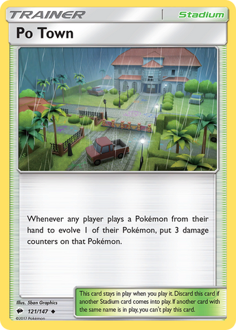 Po Town (121/147) [Sun & Moon: Burning Shadows] - Card Brawlers | Quebec | Canada | Yu-Gi-Oh!