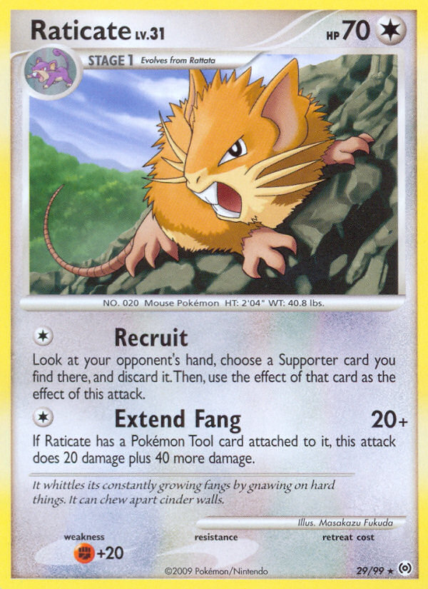 Raticate (29/99) [Platinum: Arceus] - Card Brawlers | Quebec | Canada | Yu-Gi-Oh!