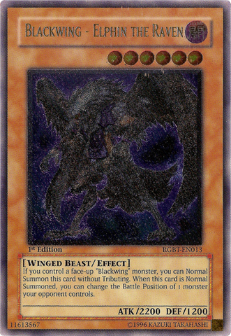 Blackwing - Elphin the Raven [RGBT-EN013] Ultimate Rare - Card Brawlers | Quebec | Canada | Yu-Gi-Oh!
