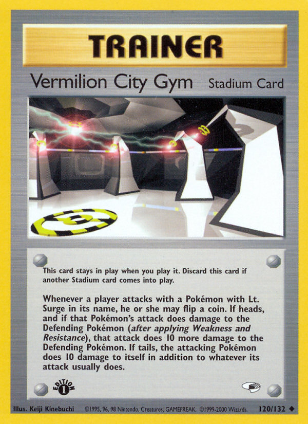 Vermilion City Gym (120/132) [Gym Heroes 1st Edition] - Card Brawlers | Quebec | Canada | Yu-Gi-Oh!