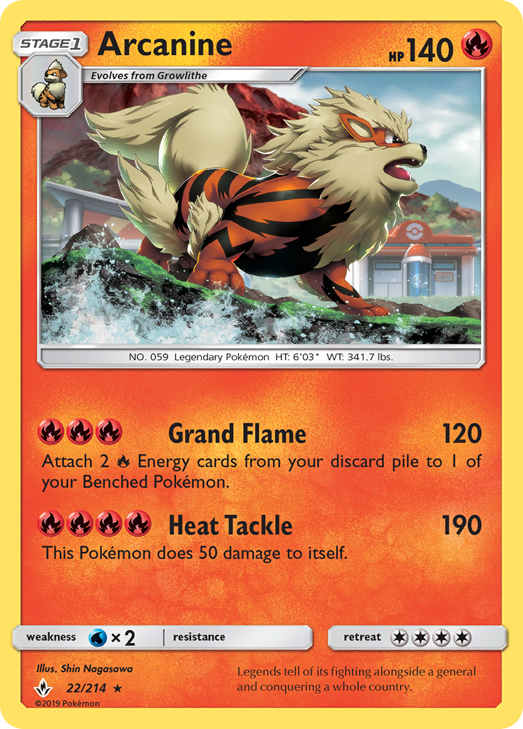 Arcanine (22/214) [Sun & Moon: Unbroken Bonds] - Card Brawlers | Quebec | Canada | Yu-Gi-Oh!