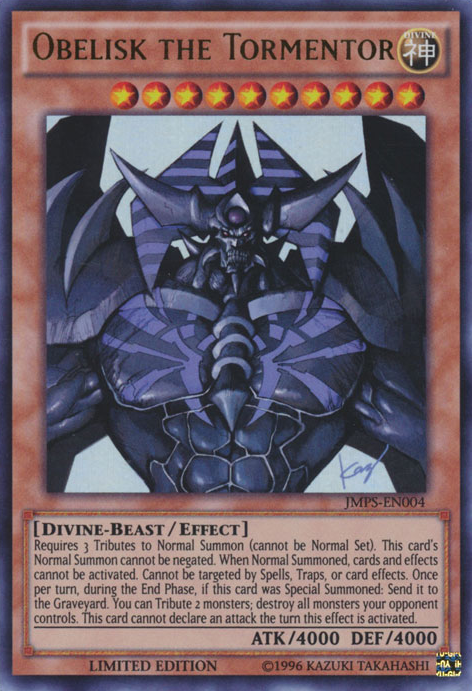 Obelisk the Tormentor [JMPS-EN004] Ultra Rare - Yu-Gi-Oh! - Card Brawlers | Quebec | Canada |