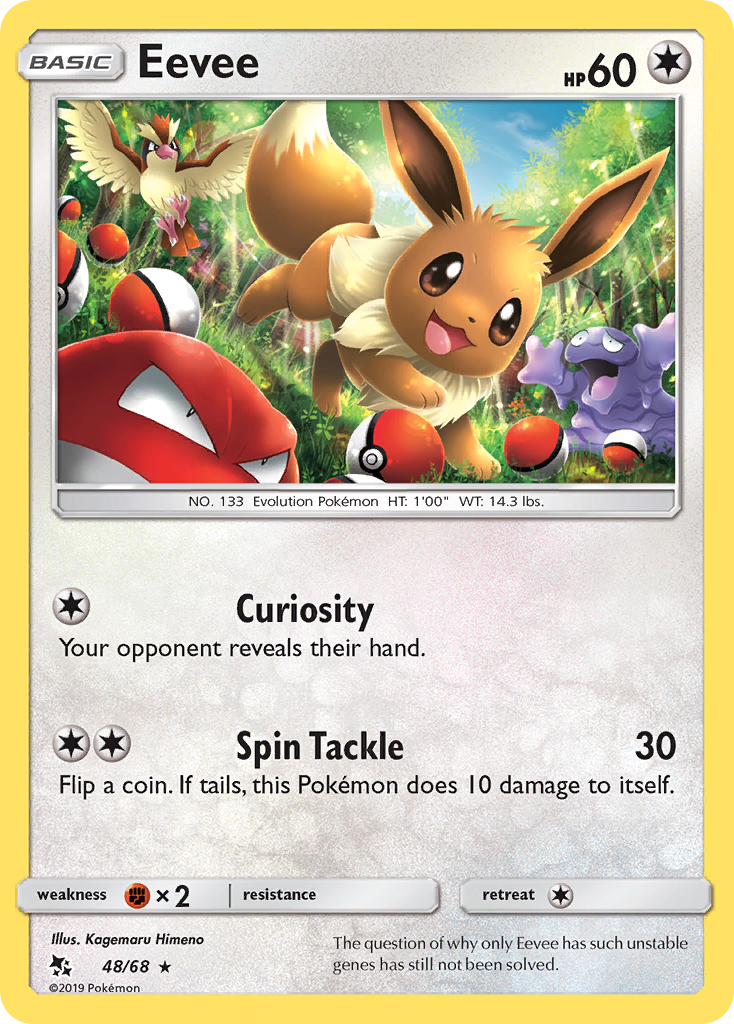 Eevee (48/68) [Sun & Moon: Hidden Fates] - Card Brawlers | Quebec | Canada | Yu-Gi-Oh!
