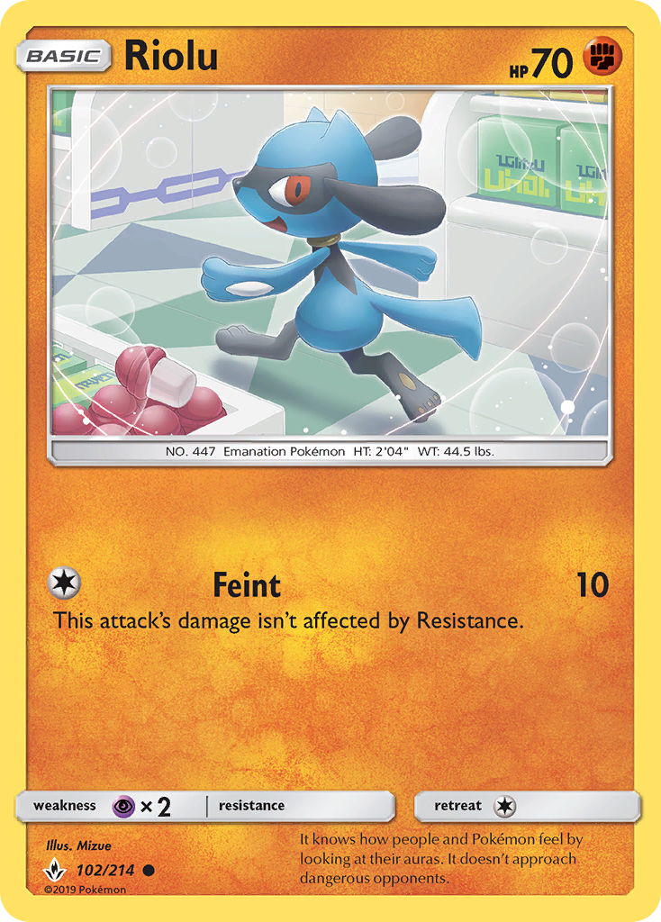 Riolu (102/214) [Sun & Moon: Unbroken Bonds] - Card Brawlers | Quebec | Canada | Yu-Gi-Oh!