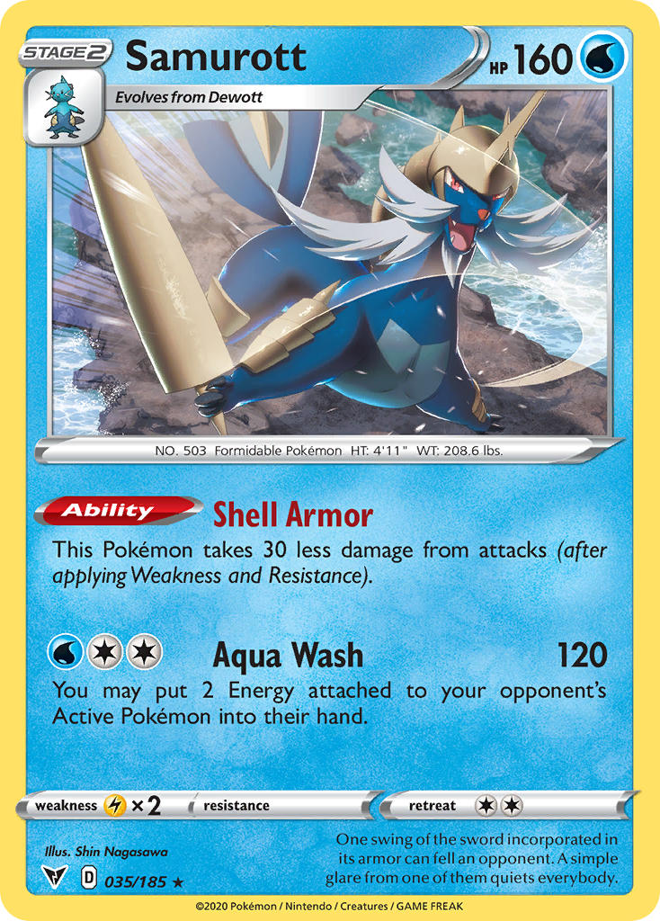 Samurott (035/185) [Sword & Shield: Vivid Voltage] - Card Brawlers | Quebec | Canada | Yu-Gi-Oh!