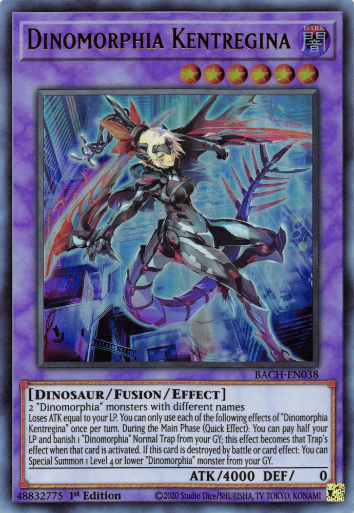 Dinomorphia Kentregina [BACH-EN038] Ultra Rare - Card Brawlers | Quebec | Canada | Yu-Gi-Oh!