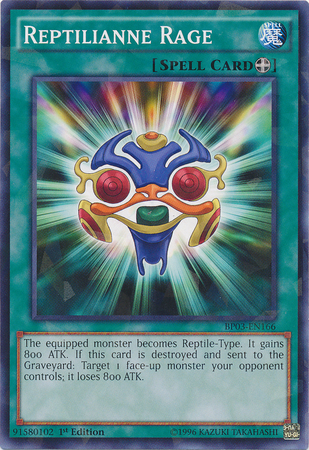 Reptilianne Rage [BP03-EN166] Shatterfoil Rare - Card Brawlers | Quebec | Canada | Yu-Gi-Oh!