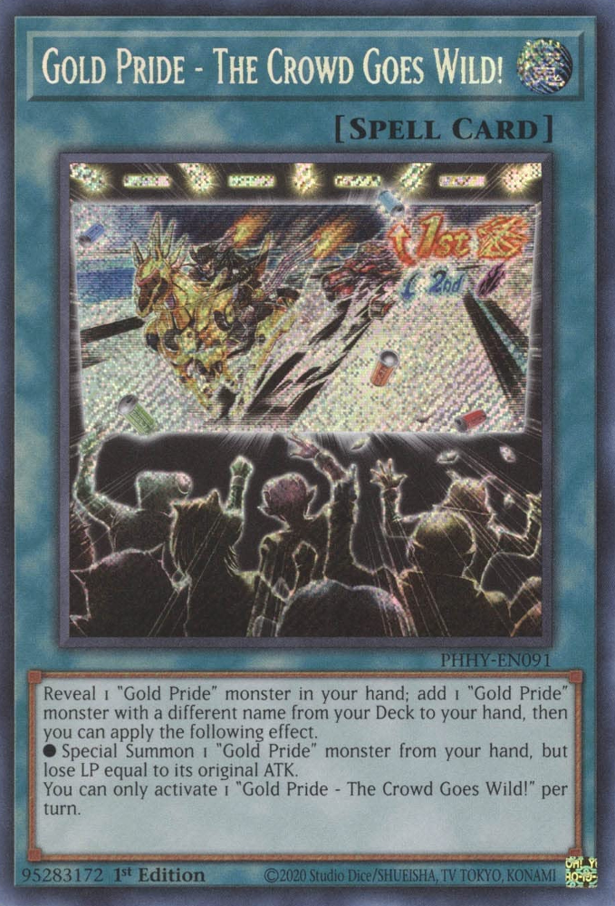 Gold Pride - The Crowd Goes Wild! [PHHY-EN091] Secret Rare - Card Brawlers | Quebec | Canada | Yu-Gi-Oh!