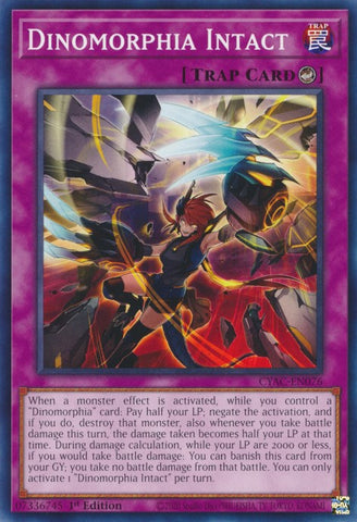 Dinomorphia Intact [CYAC-EN076] Common - Card Brawlers | Quebec | Canada | Yu-Gi-Oh!