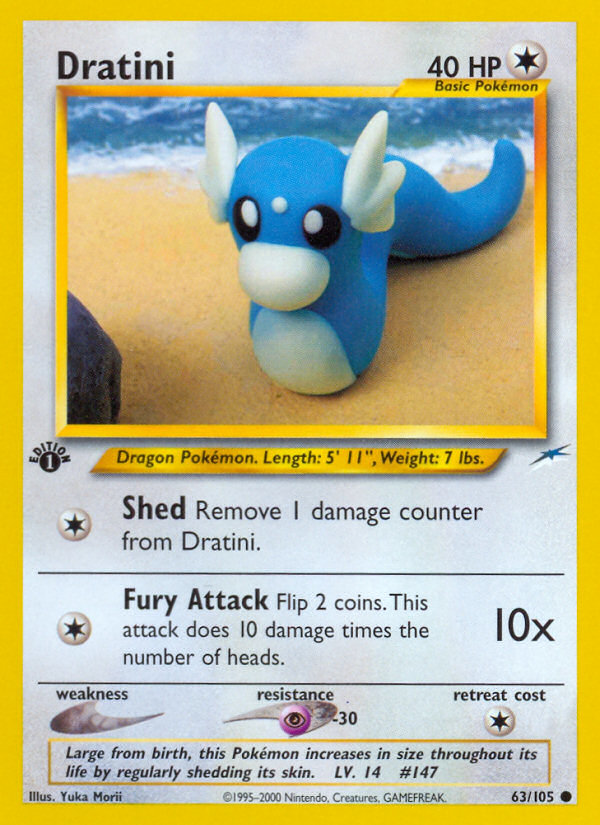 Dratini (63/105) [Neo Destiny 1st Edition] - Card Brawlers | Quebec | Canada | Yu-Gi-Oh!