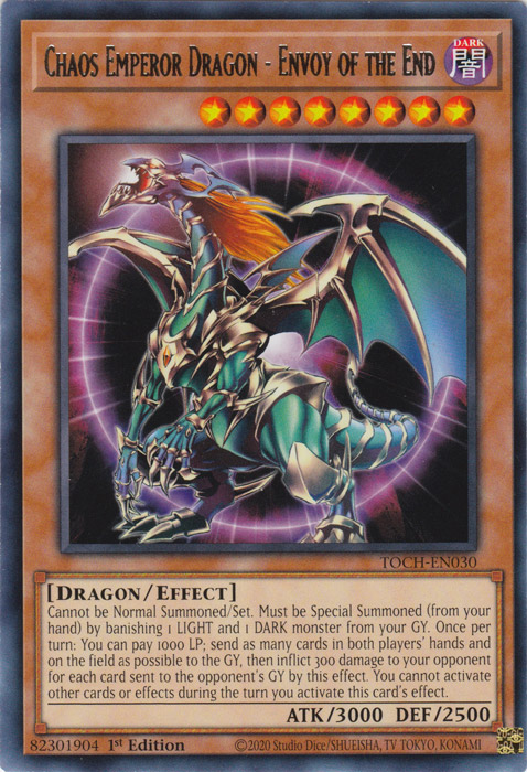 Chaos Emperor Dragon - Envoy of the End [TOCH-EN030] Rare - Card Brawlers | Quebec | Canada | Yu-Gi-Oh!