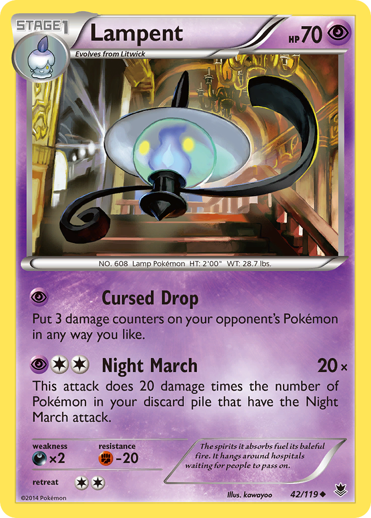 Lampent (42/119) [XY: Phantom Forces] - Card Brawlers | Quebec | Canada | Yu-Gi-Oh!