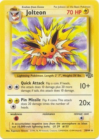 Jolteon (20/64) [Jungle Unlimited] - Card Brawlers | Quebec | Canada | Yu-Gi-Oh!