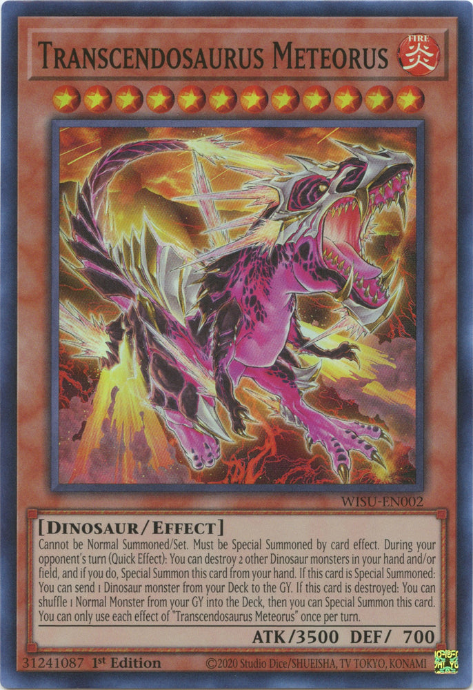 Transcendosaurus Meteorus [WISU-EN002] Super Rare - Card Brawlers | Quebec | Canada | Yu-Gi-Oh!