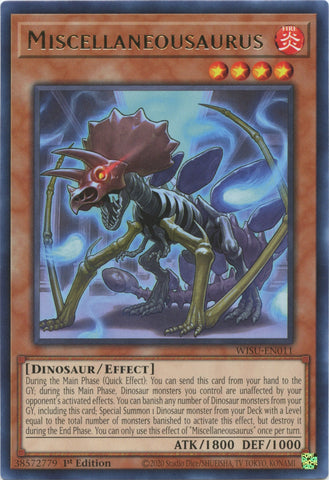 Miscellaneousaurus [WISU-EN011] Rare - Card Brawlers | Quebec | Canada | Yu-Gi-Oh!