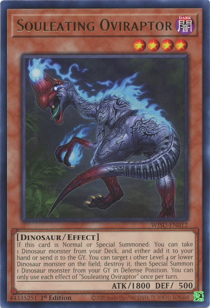 Souleating Oviraptor [WISU-EN012] Rare - Card Brawlers | Quebec | Canada | Yu-Gi-Oh!