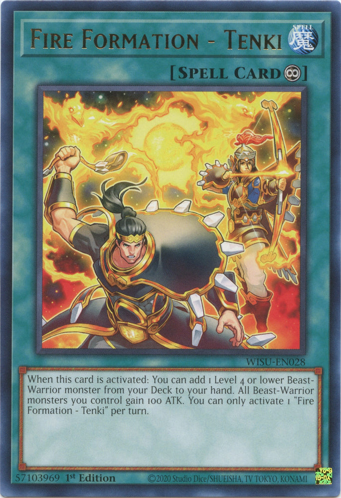 Fire Formation - Tenki [WISU-EN028] Rare - Card Brawlers | Quebec | Canada | Yu-Gi-Oh!