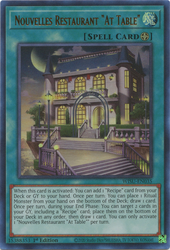 Nouvelles Restaurant "At Table" [WISU-EN035] Ultra Rare - Card Brawlers | Quebec | Canada | Yu-Gi-Oh!