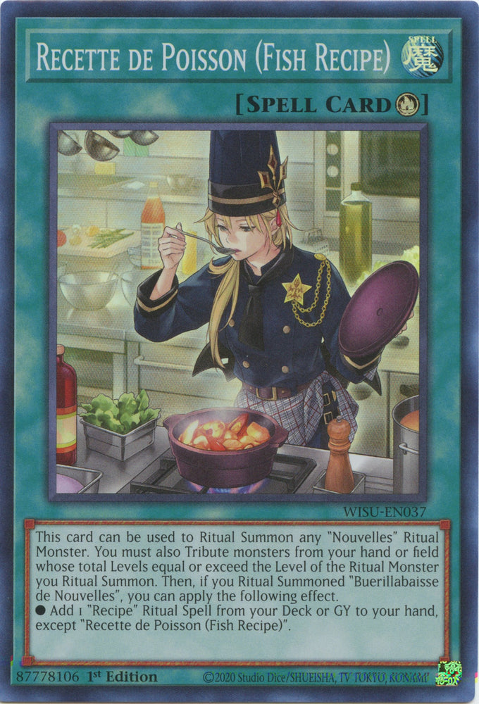 Recette de Poisson (Fish Recipe) [WISU-EN037] Super Rare - Card Brawlers | Quebec | Canada | Yu-Gi-Oh!