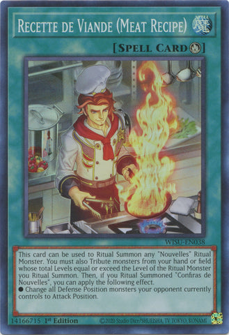 Recette de Viande (Meat Recipe) [WISU-EN038] Super Rare - Card Brawlers | Quebec | Canada | Yu-Gi-Oh!