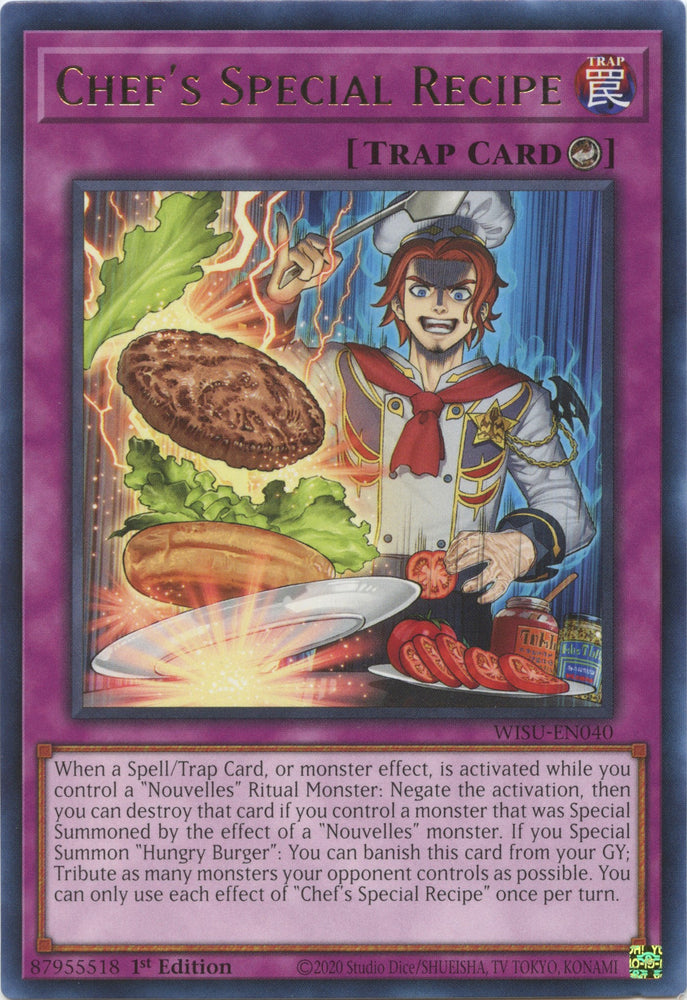 Chef's Special Recipe [WISU-EN040] Rare - Card Brawlers | Quebec | Canada | Yu-Gi-Oh!