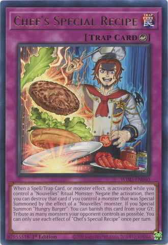 Chef's Special Recipe [WISU-EN040] Rare - Card Brawlers | Quebec | Canada | Yu-Gi-Oh!