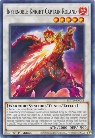 Infernoble Knight Captain Roland [ROTD-EN041] Common - Card Brawlers | Quebec | Canada | Yu-Gi-Oh!
