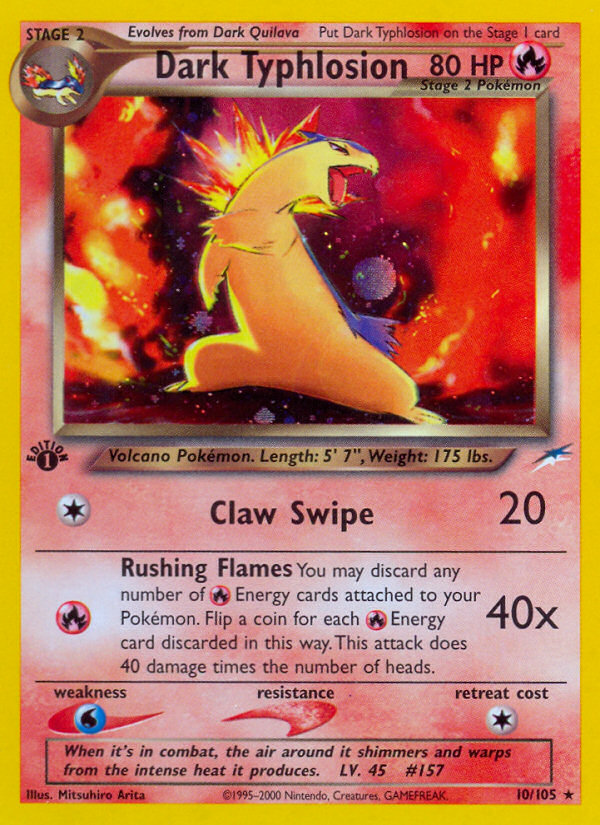 Dark Typhlosion (10/105) [Neo Destiny 1st Edition] - Card Brawlers | Quebec | Canada | Yu-Gi-Oh!