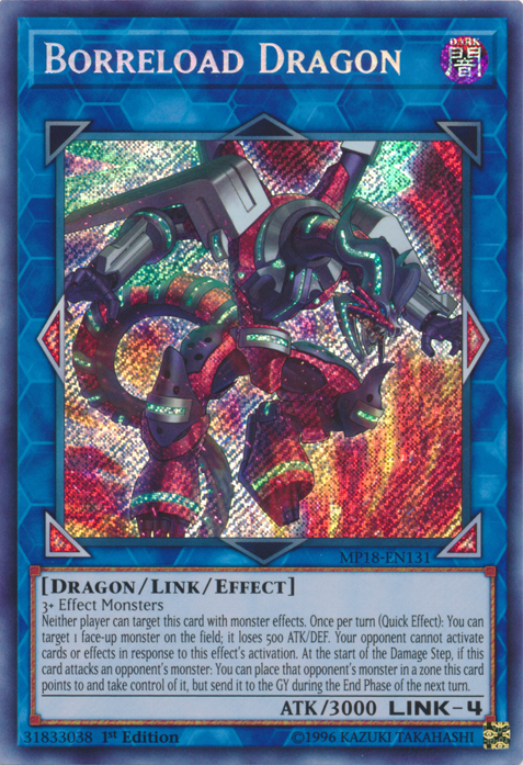 Borreload Dragon [MP18-EN131] Secret Rare - Yu-Gi-Oh! - Card Brawlers | Quebec | Canada |